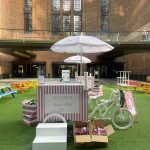 Sampling Pink Ice Cream Cart - Brand Ambassadors at Battersea Power Station London