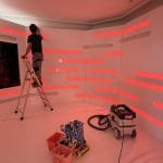 Bespoke scenic fabrication and mirrored acrylic branding at Cannes Lions